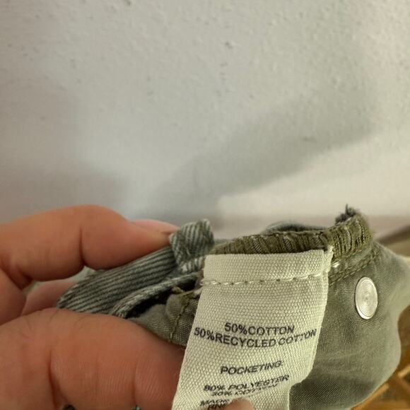 Princess Polly Women Button Fly Denim Olive Straight Jeans Size 8 - Picture 9 of 9
